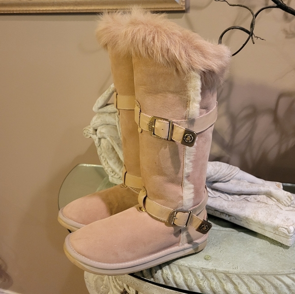 Australia Luxe Collective Tsar Tall Sheepskin Boots in Sand size 9 #415 - Picture 4 of 17